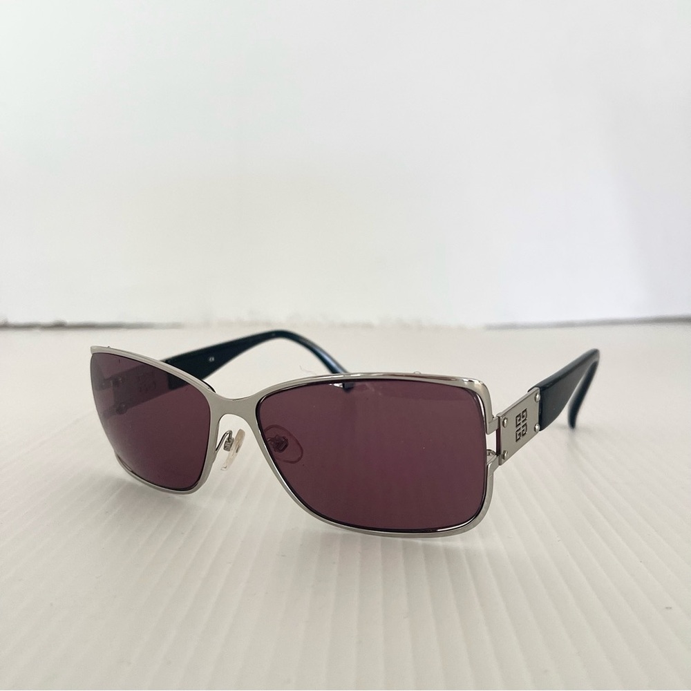 Givenchy Vintage Silver & Black Sunglasses SGV248 - Picture 3 of 9